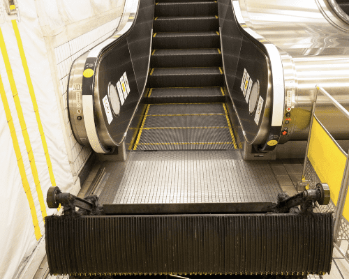 Manutenção de escadas rolantes